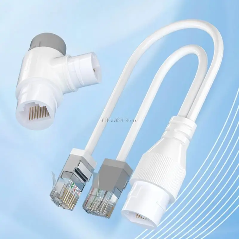 Waterproof ABS Ethernet Splitter 2 Device Connection for Home Office Networks