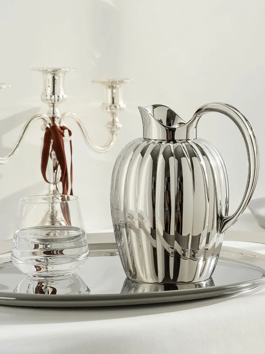 

Stainless Steel Kettle, luxury 1.6 L/54oz Pitcher, Water Bottle without Lid for Kitchen, Living Room, Home Decor, Gift BERNADOTT