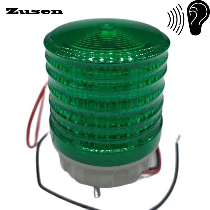 Zusen TB5051-G-J Met Zoemer Groene Kleur Signaal Lamp Waarschuwingslicht 12V 24V 220V Led Klein Knipperlicht