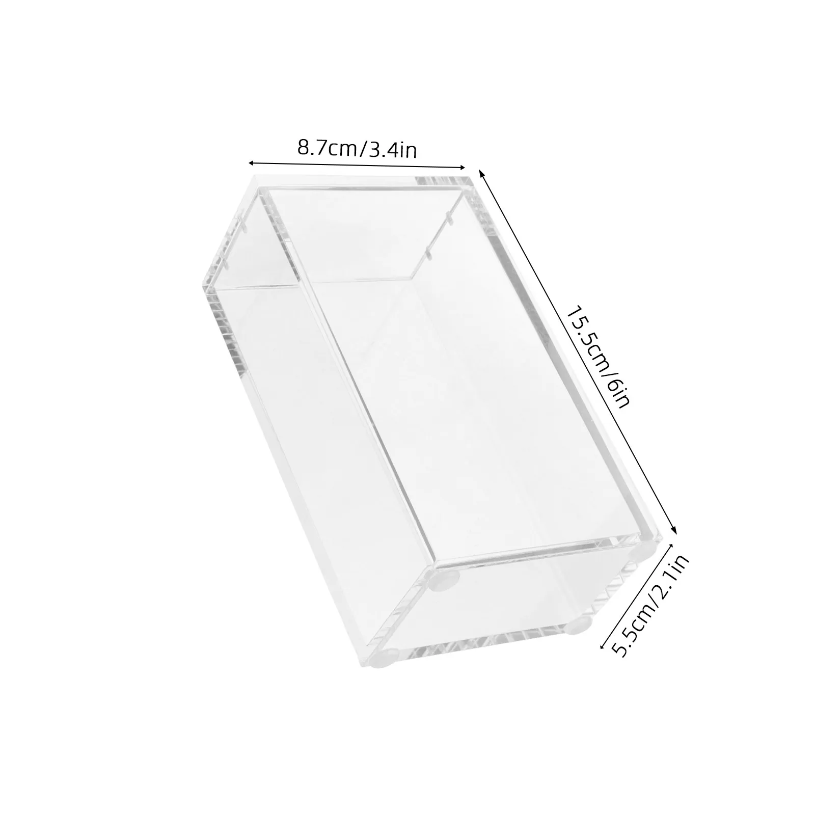 Clear Playing Card Boxes Magnetic Gaming Case Sports for Cards Holder Bulk Storage Trading Organizer Game