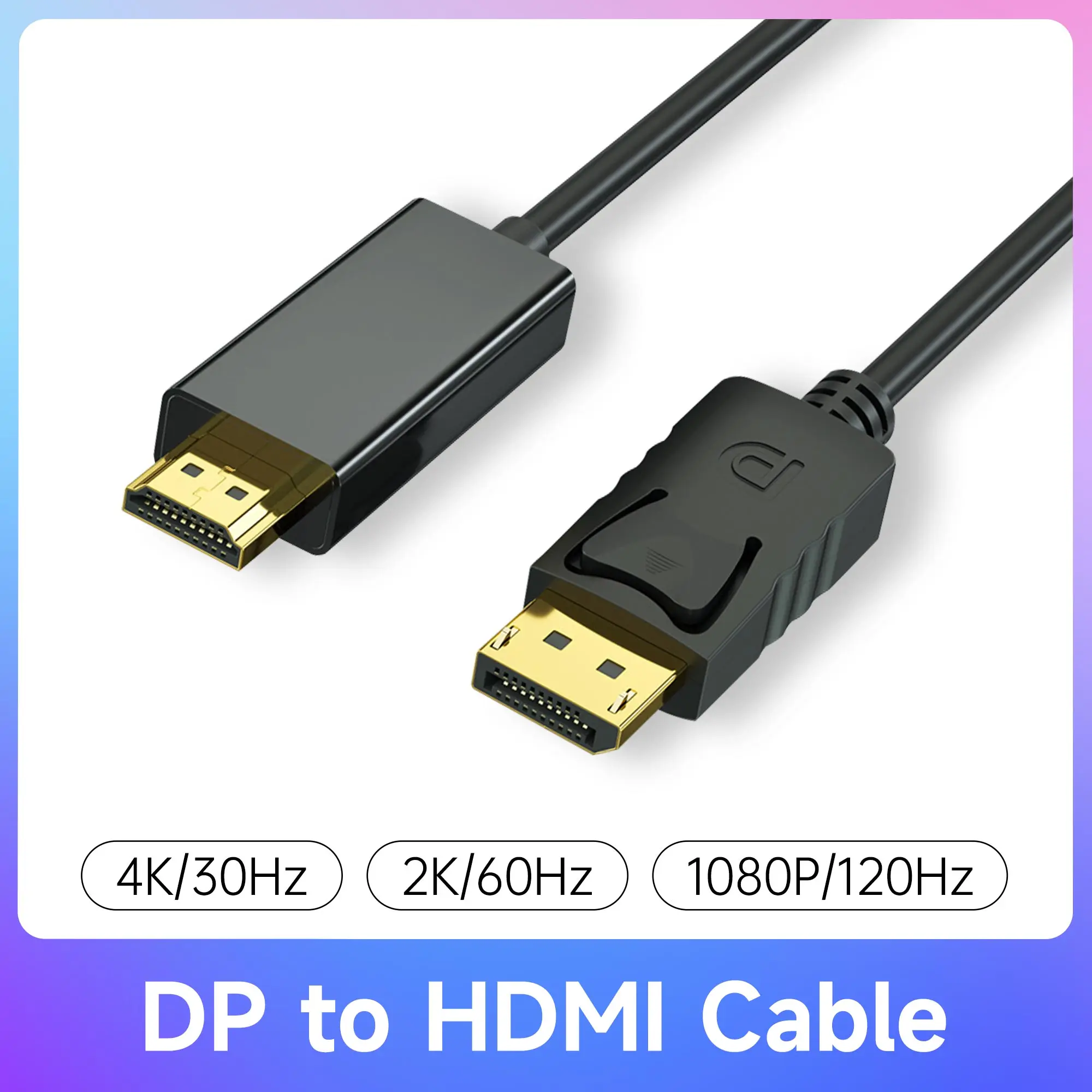 4K 30Hz DP do HDMI kabel kompatybilny z serią NVIDIA Jetson kabel Audio do komputera PC TV Laptop 1080P 128Hz