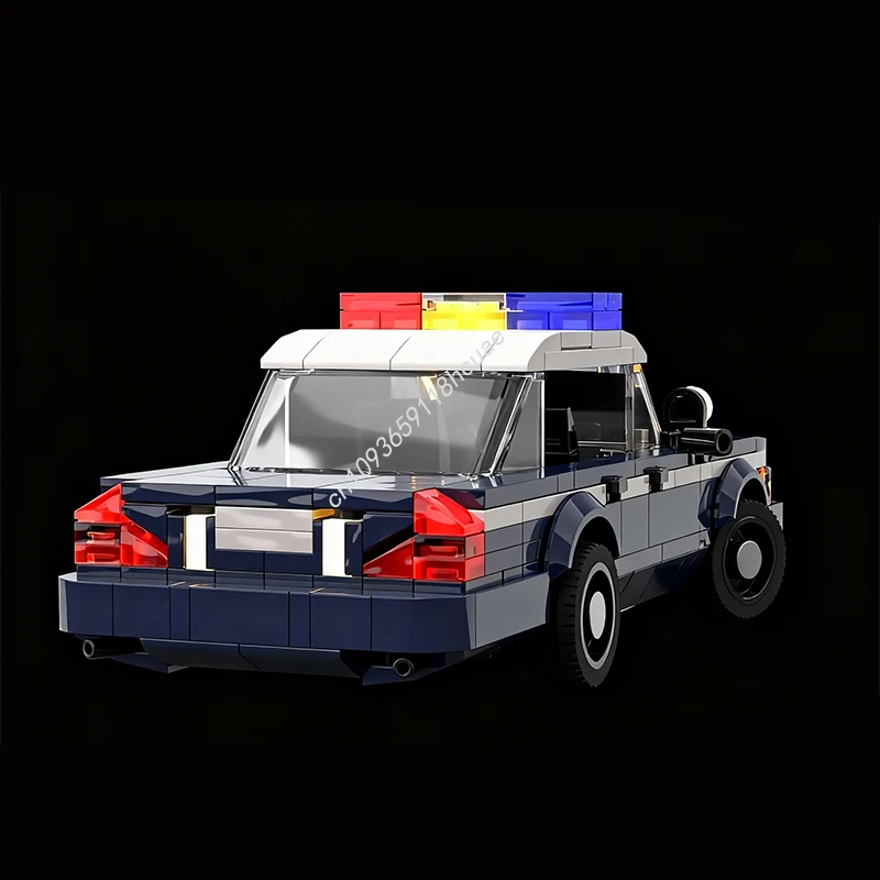 401 pçs moc forders coroa victoria ii polícia interceptor v2 cidade campeões supercar modelo blocos de construção brinquedos do miúdo presente natal