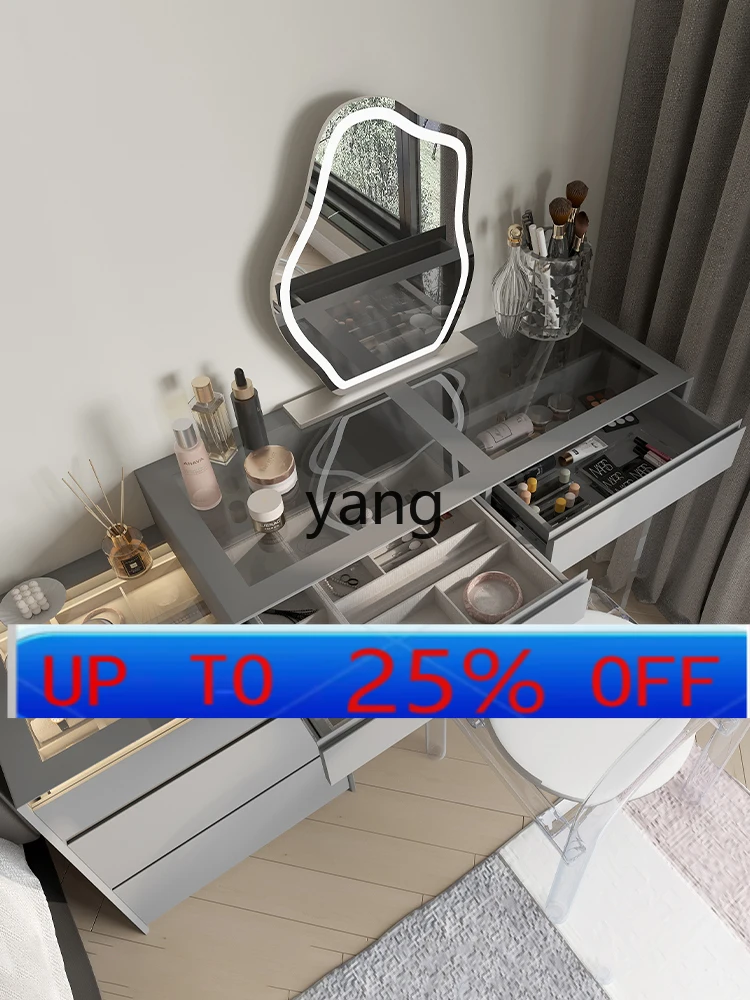 

Lmm Italian minimalist dresser bedroom solid wood cosmetic table multi-functional small bedside storage cabinet