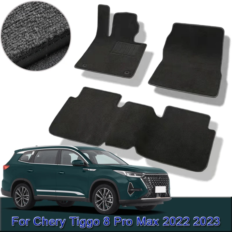 Fit For Chery Tiggo 8 Pro Max 2022 2023 Custom Car Floor Mats Waterproof Non-Slip Floor Mats Interior Carpets Rugs Foot Pads