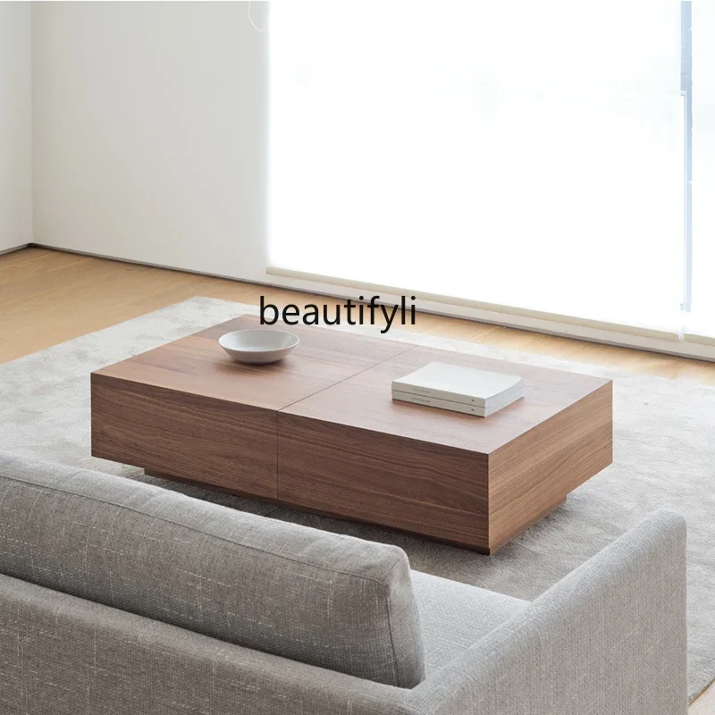 Simple Coffee Table Nordic Solid Wood Simplicity Modern Living Room Small Apartment Tea Table Bench