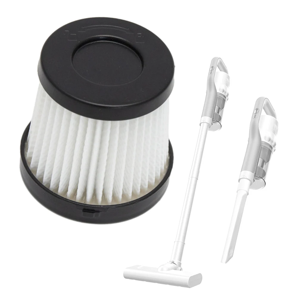 古いフィルターを外して、Simplus XCQH009 ハンドヘルド掃除機用の新しい簡単取り付けスペアフィルターに交換します。