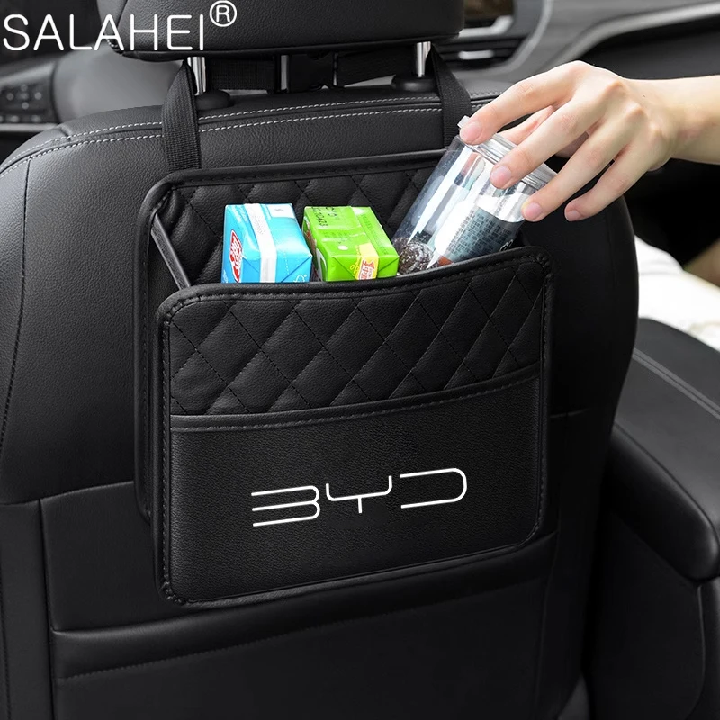 Car Seat Headrest Organizer Storage Holder For BYD M6 G3 G5 T3 13 F3 F0 S6 S7 E5 E6 L3 tang yuan atto3 song Covers Accessories