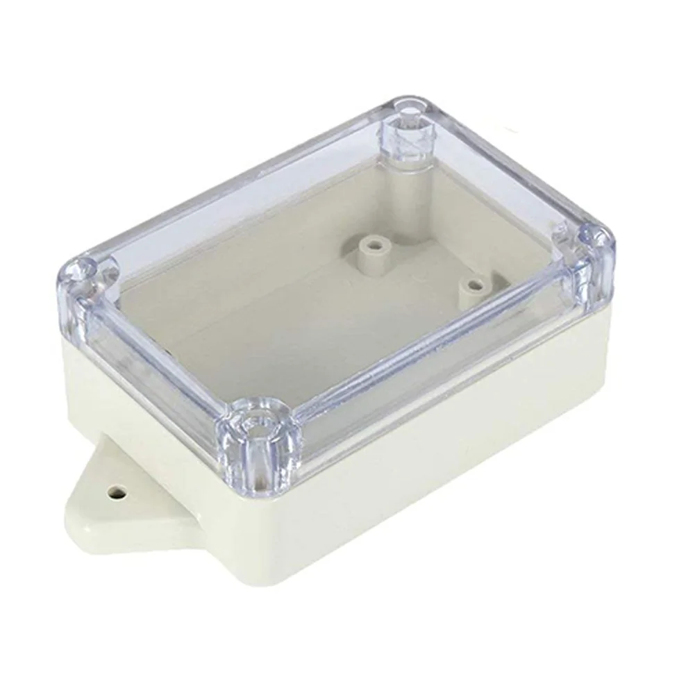 3pcs Plastic Junction Box 83X58X33mm Waterproof Junction Box With Clear Cover For Indoor Outdoor Electrical Communication