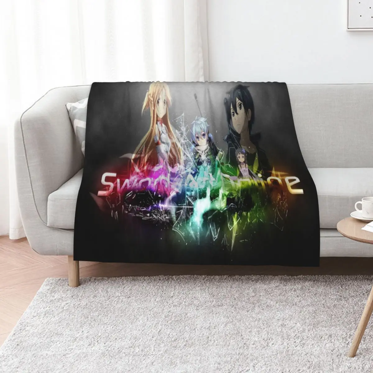 

Sword Art Online - season 2 Throw Blanket Decorative Throw Decorative Beds Blankets Sofas Of Decoration Kid'S Blankets