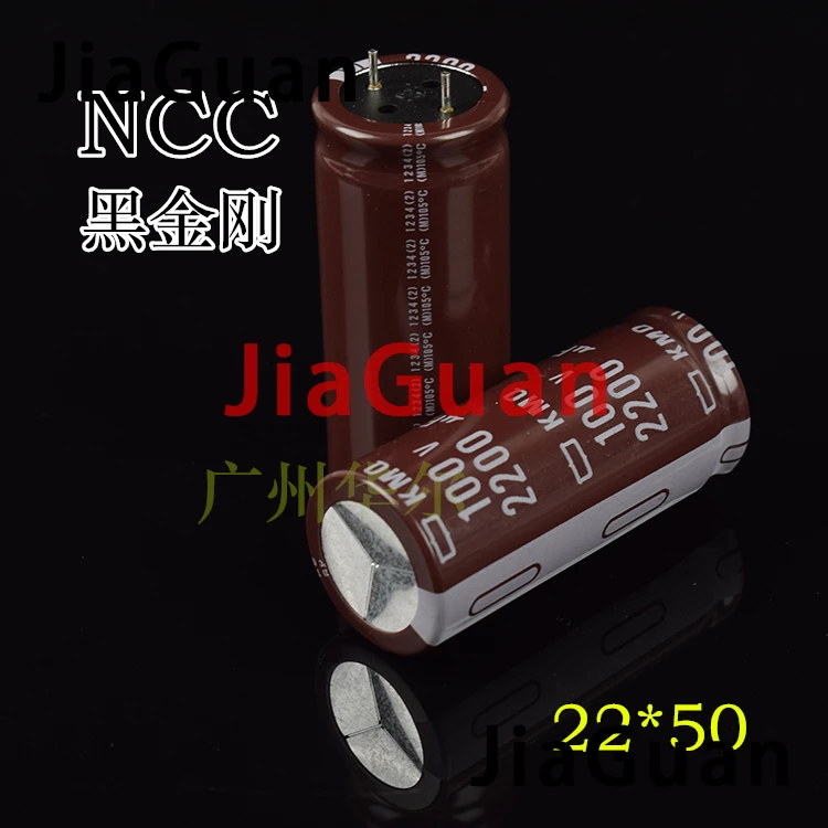 10pcs new NIPPON KMQ 100V2200UF 22x50mm NCC electrolytic capacitor 2200UF/100V CHEMI-CON kmq 2200uf 100v