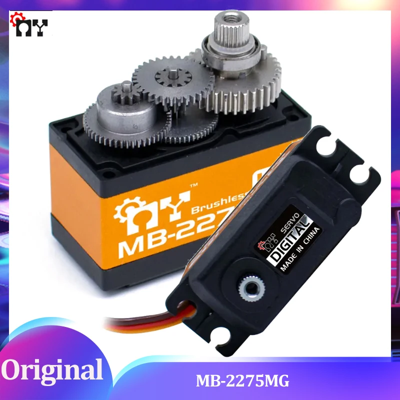 

MY MB-2275MG Metal Gear Digital Servo - Industrial Grade 300+ oz-in Torque | 7.4V HV | Weather-Resistant