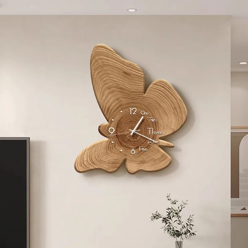 

Wooden Design Art Wall Clock Classic Electronic House Decor Beautiful Wall Clocks Aesthetic Silent Wohnzimmer Deko Furniture