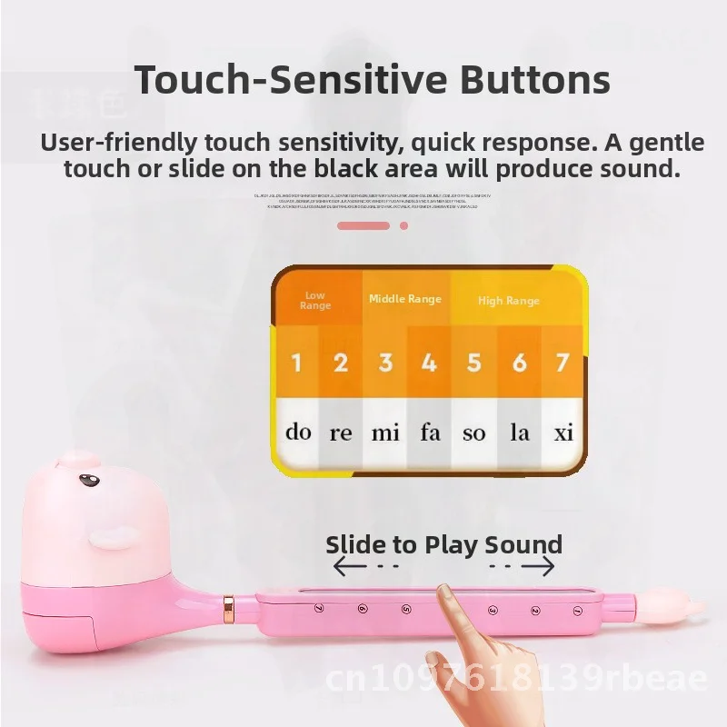 Música eléctrica para niños, guitarra de renacuajo, juguete, voz de dibujos animados, altavoz divertido, instrumento Musical, nota Erhu de plástico