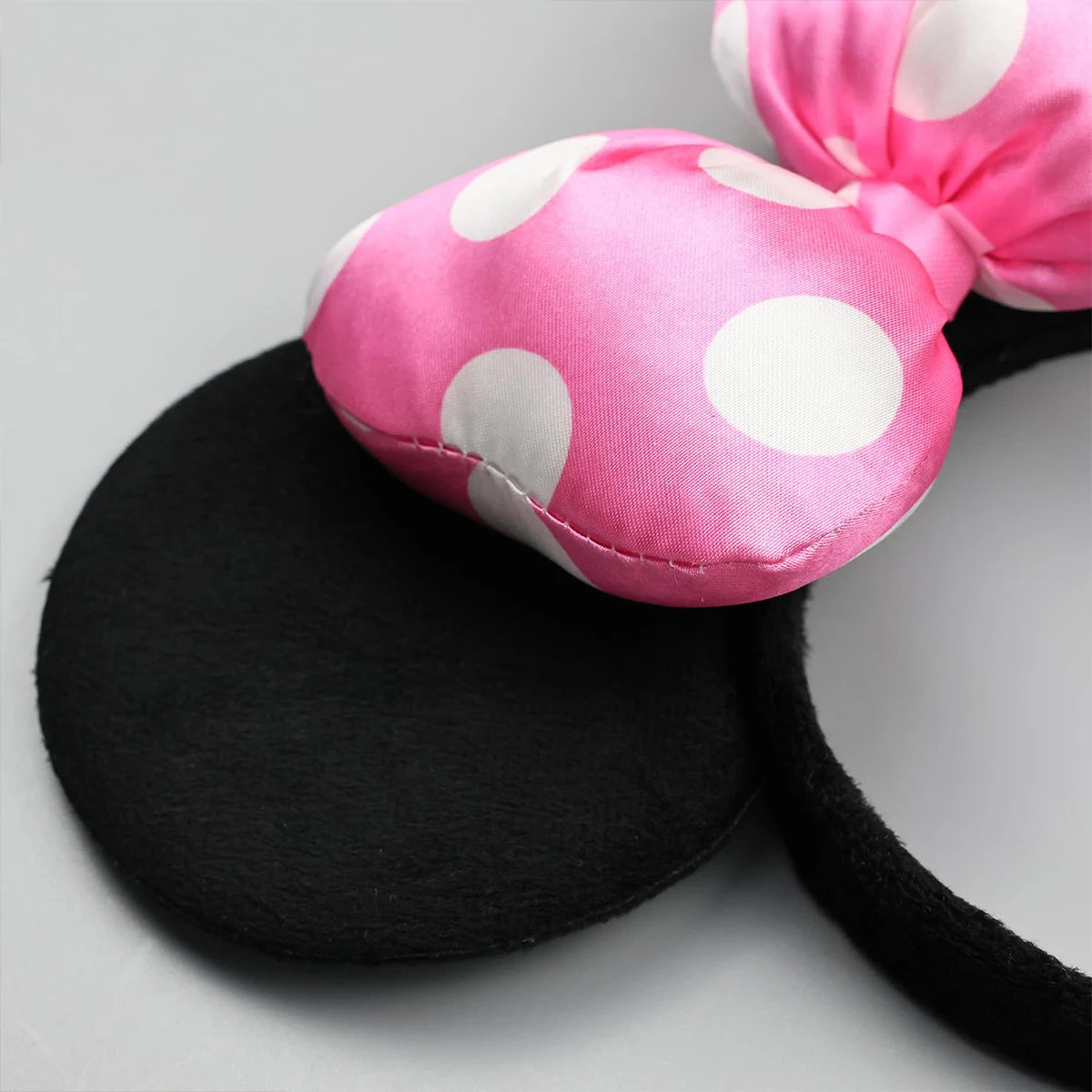 1 Stück Mausohren-Haarreif mit Polka-Dot-Satin-Schleife, Mini-Ohren-Haarband für Halloween, Geburtstagsfeier, Cosplay-Kostüm, Haaraccessoires – Detail 6