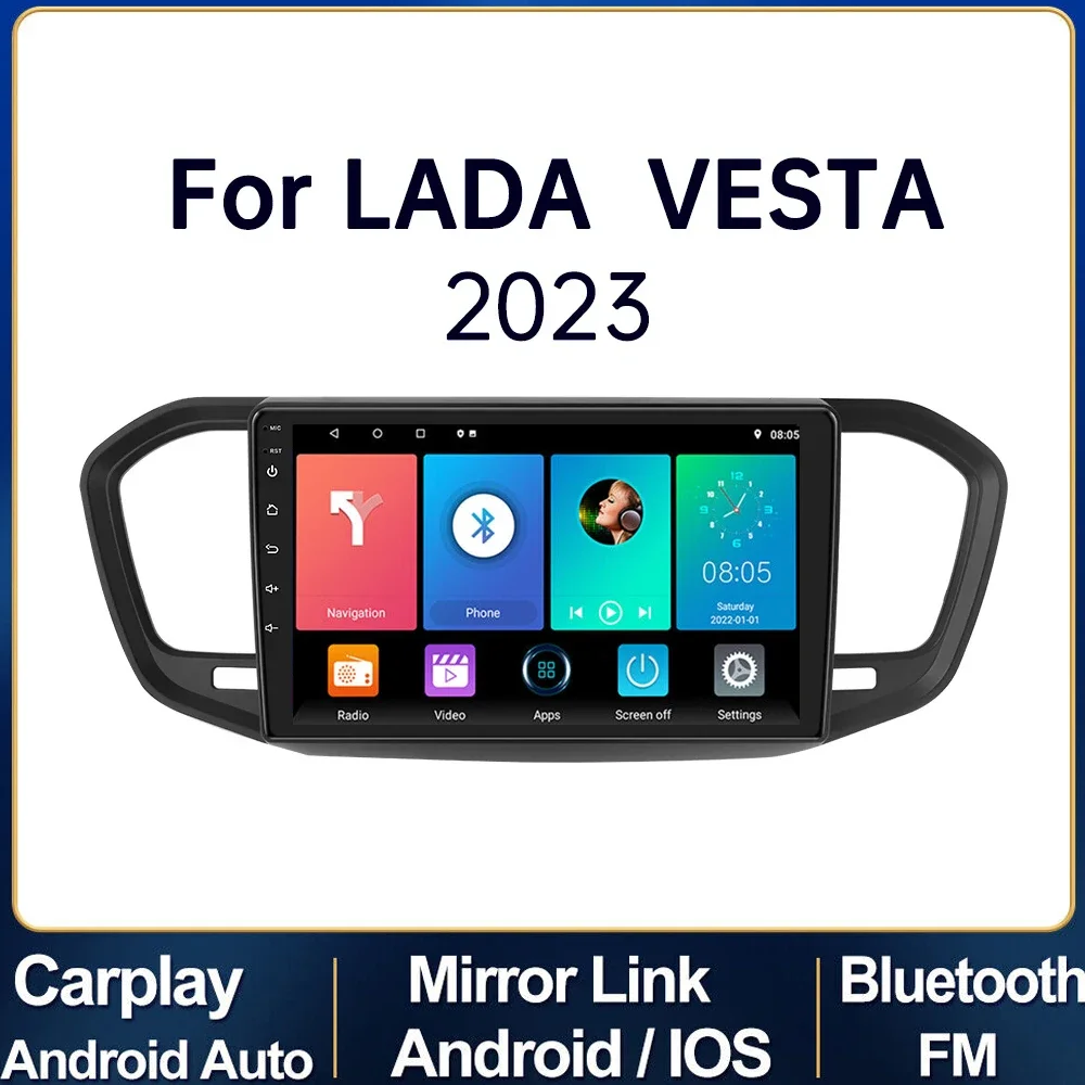 

4G+WIFI Car Radio 2din Android 13 For LADA Vesta 2023 Stereo Receiver GPS Navigation Car Multimedia Player touch screen