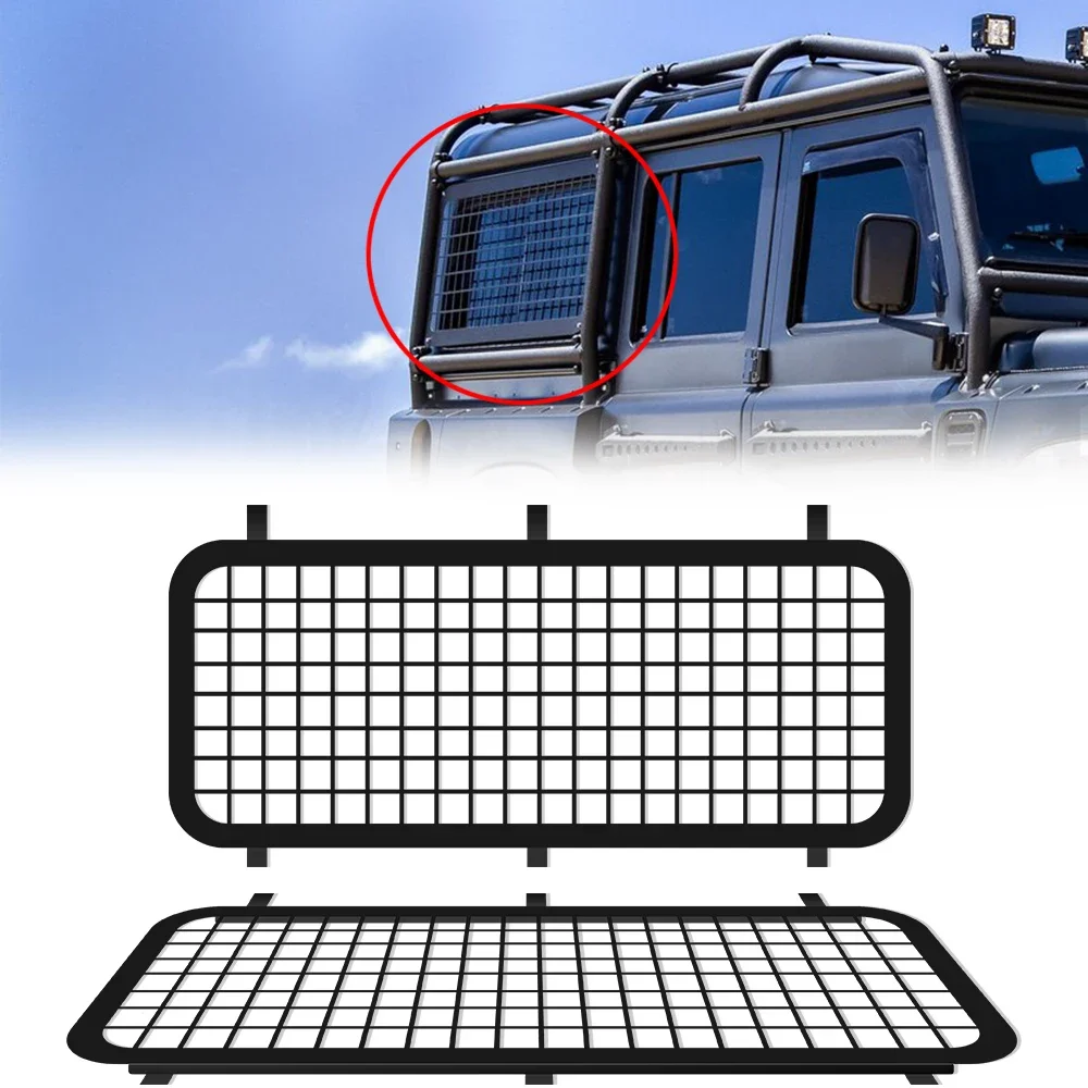 Fit for Land Rover Defender 90/110 off road suv car exterior protection window grills steel Side Window Guards