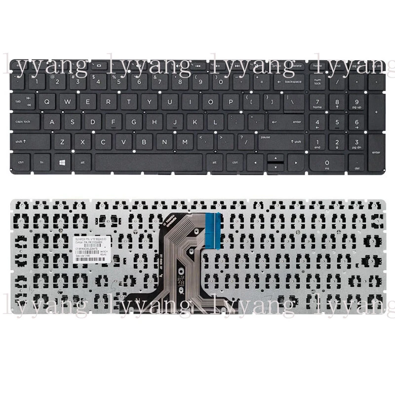 

f For HP 15-AC 15-AF 15-AY 250 255 G4 TPN-C125 C12 C126 keyboard No Frame