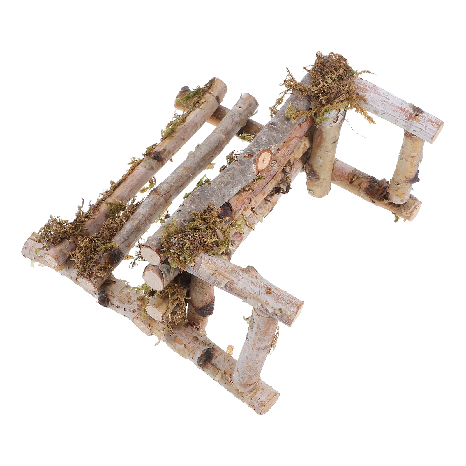 

Miniature Wooden Chair Decorative Tabletop Display Accessories Dollhouse Furniture Landscape Props 1pc
