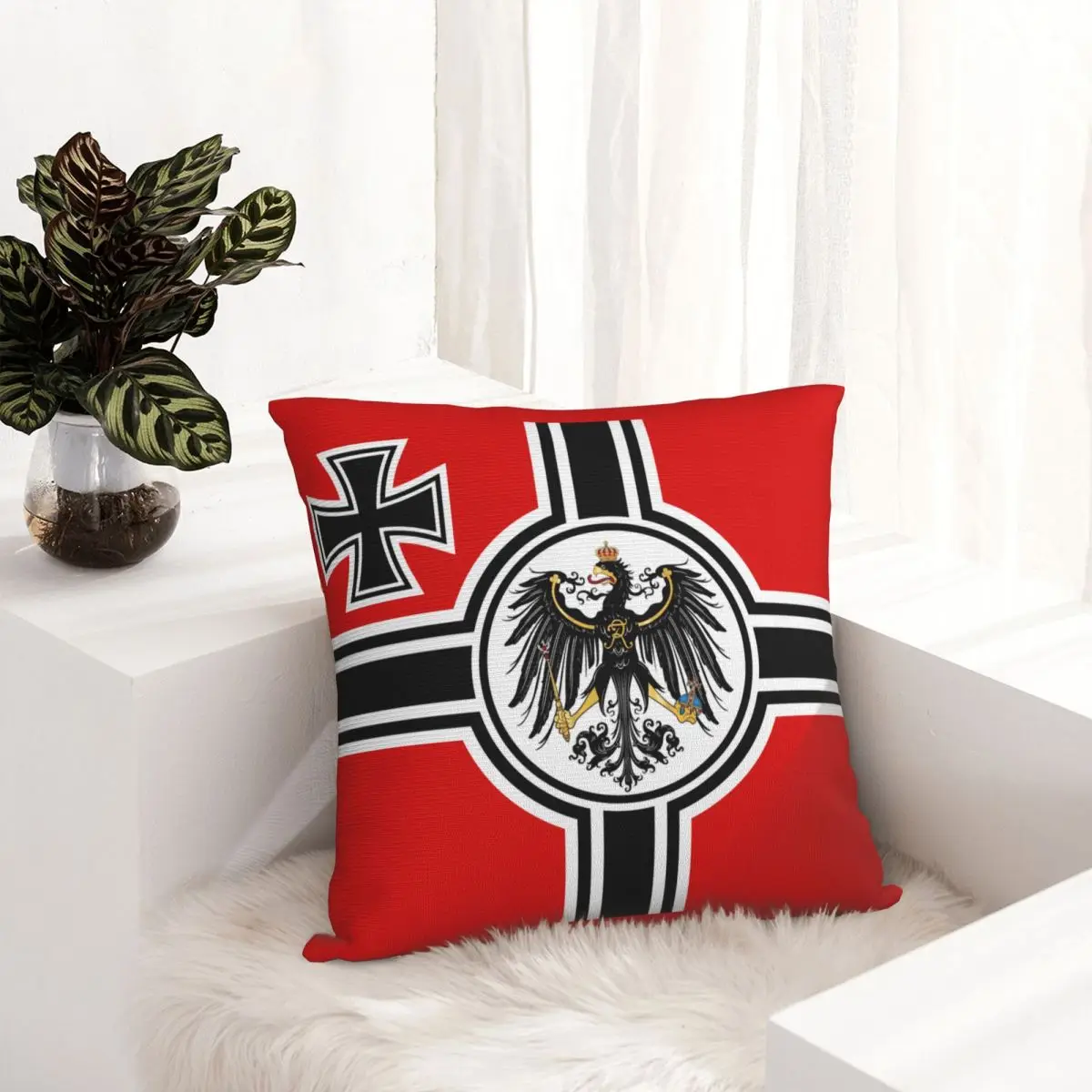 German DK Reich Empire Of Flag Pillowcase Polyester Cushion Cover Decor Germany Proud Throw Pillow Case Cover Sofa Square 18\'