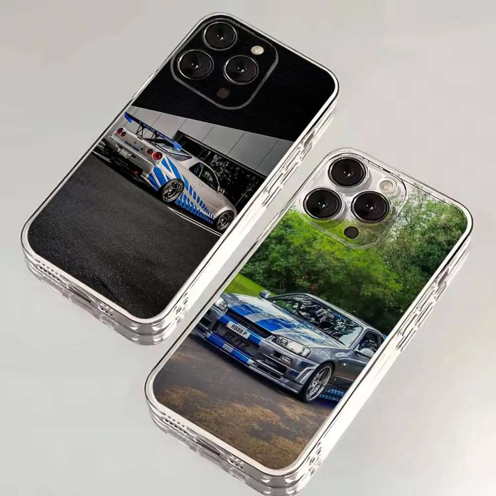 

Cars of F-Fast and F-Furious Phone Case For iPhone 16,15,14,13,12,11 Plus,Pro,Max,XR,XS,X,7,8 SE,Mini Transparent Silicone Soft