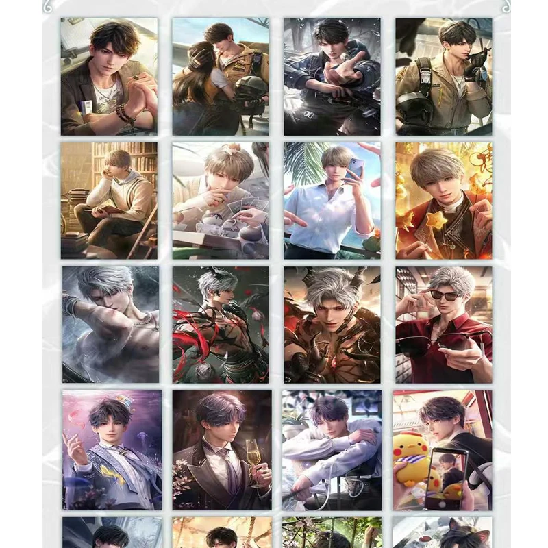 Atacado amor e espaços profundos coleção cartões onda 1 estilos originais acrílico duplo brilho cor papel cartões de jogo fãs presente