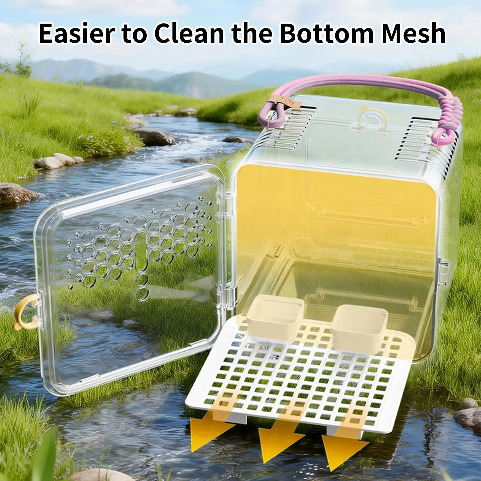 

Переноска для птиц: портативная дышащая клетка-бокс для попугаев, корелл, волнистых попугайчиков, принадлежности для путешествий с птицами