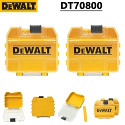 Маленький ящик для инструментов DEWALT DT70800 TSTAK, мини-ящик для хранения, прозрачная пластиковая многофункциональная Штабелируемая коробка, оригинальная 63*70*17 мм