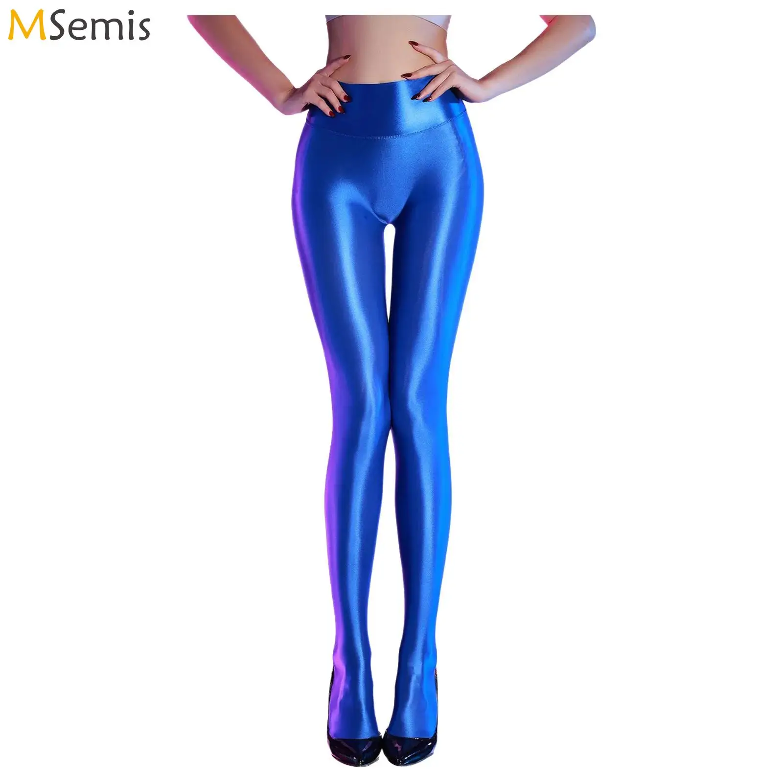 

Women Shiny Glossy Stocking Pantyhose Sparkly Tights Seamless Pants for Dance Leggings High Elasticity Sexy Tights Pantyhose