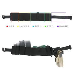 Cinturón táctico elástico liberación rápida hebilla magnética MOLLE