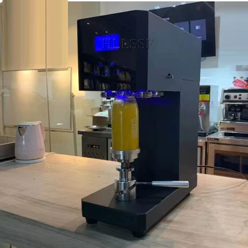 Semi Automatic Bubble Tea Can Sealing Machine Aluminum PET Plastic Cups Beverage Cans Beer Soda Other Beverages Food
