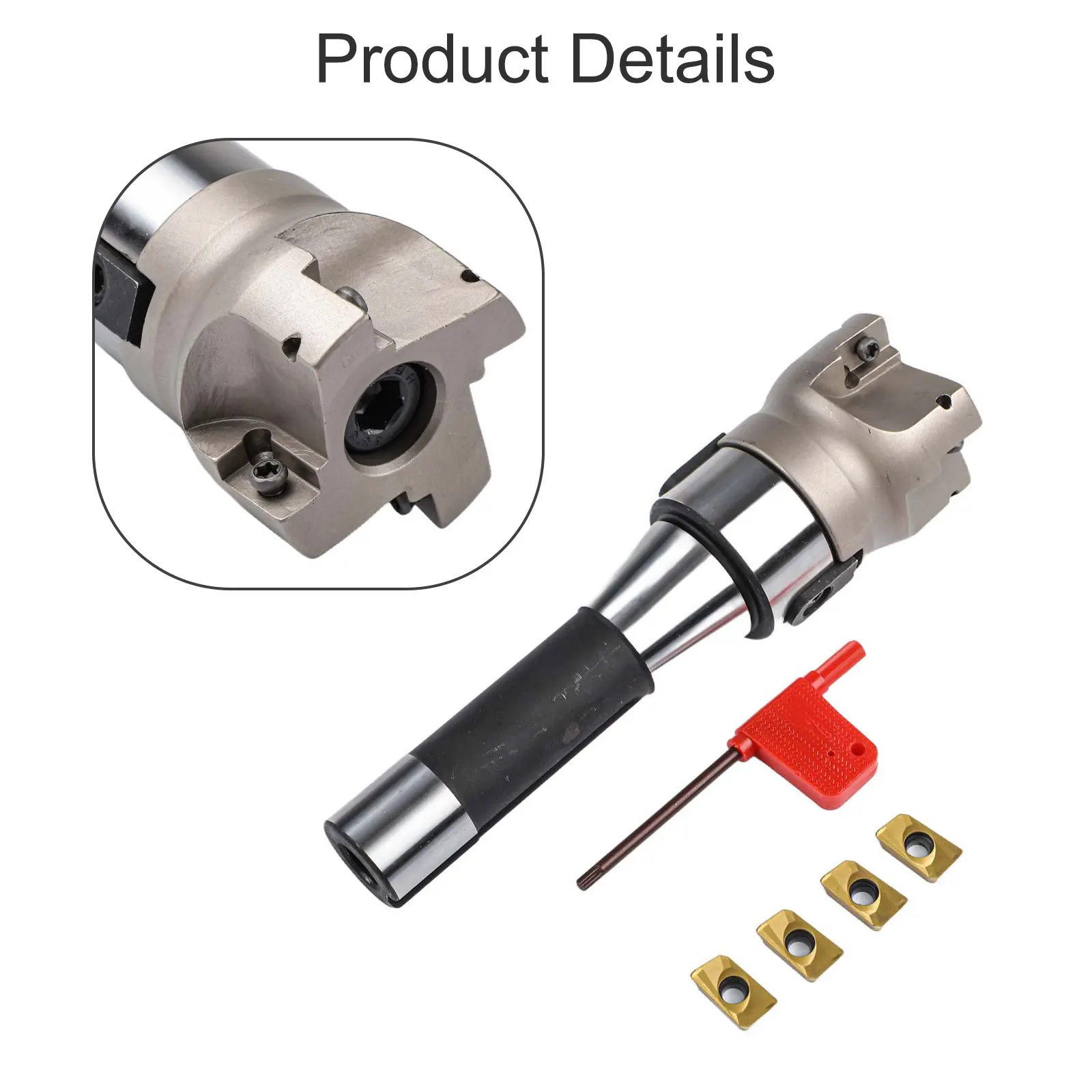 

22mm Shank Cutter Cutting Diameter 50mm 400R Milling Cutter 4 Blade Set Face Milling Tool Indexable Milling Cutter