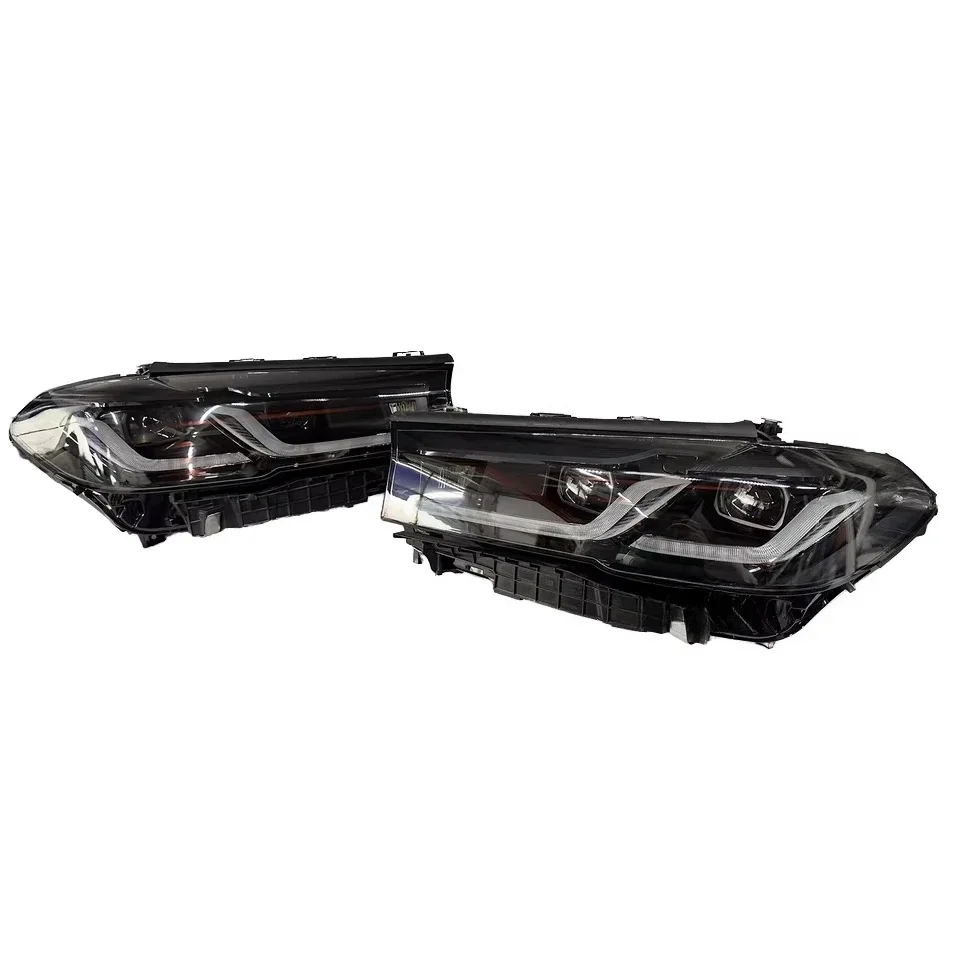 1 Unit BMer 5 Series G30 LCI Original Second-hand Yellow DRL Front LED Headlights