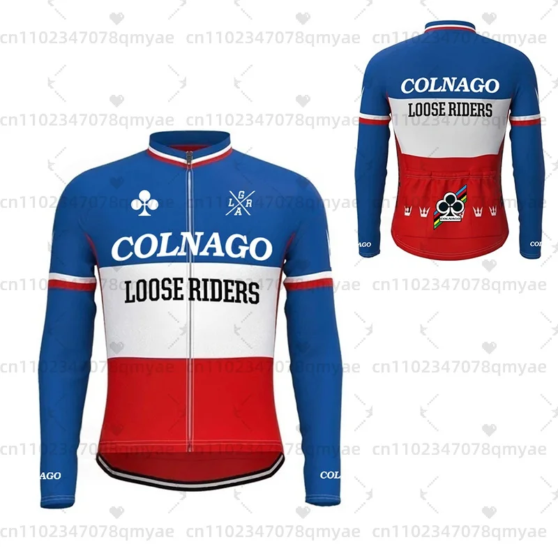 Colnago ركوب الدراجات جيرسي رجل دراجة بأكمام طويلة جيرسي الصيف طويلة الأكمام البلوز دراجة سباق موحدة
