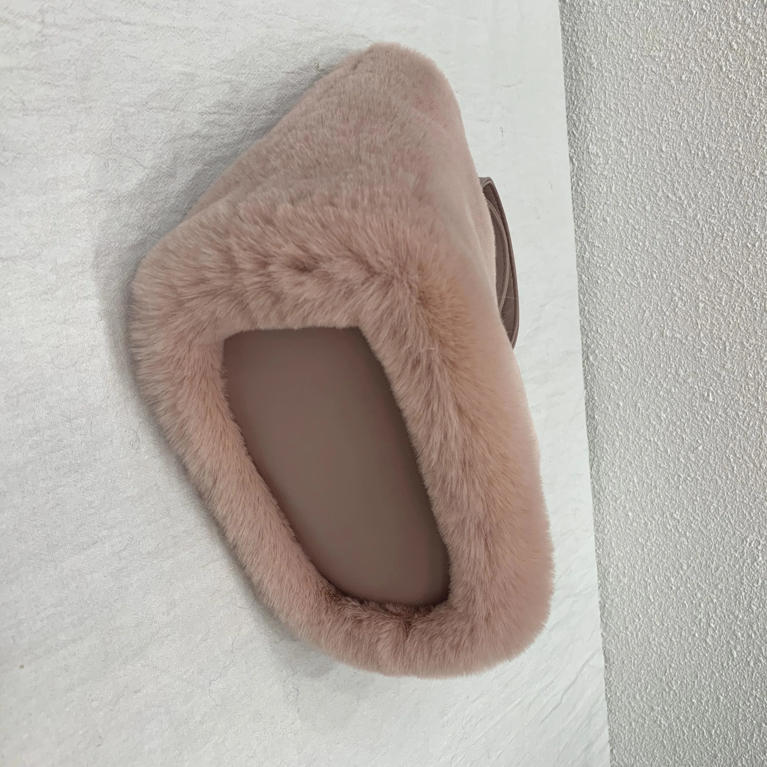 Bolsos de Mano de Piel Sintética de Color Sólido para Mujer, Bolsos de Diseñador de Lujo, Bolsos de Hombro de Felpa para Invierno, Bolso de Mano Pequeño