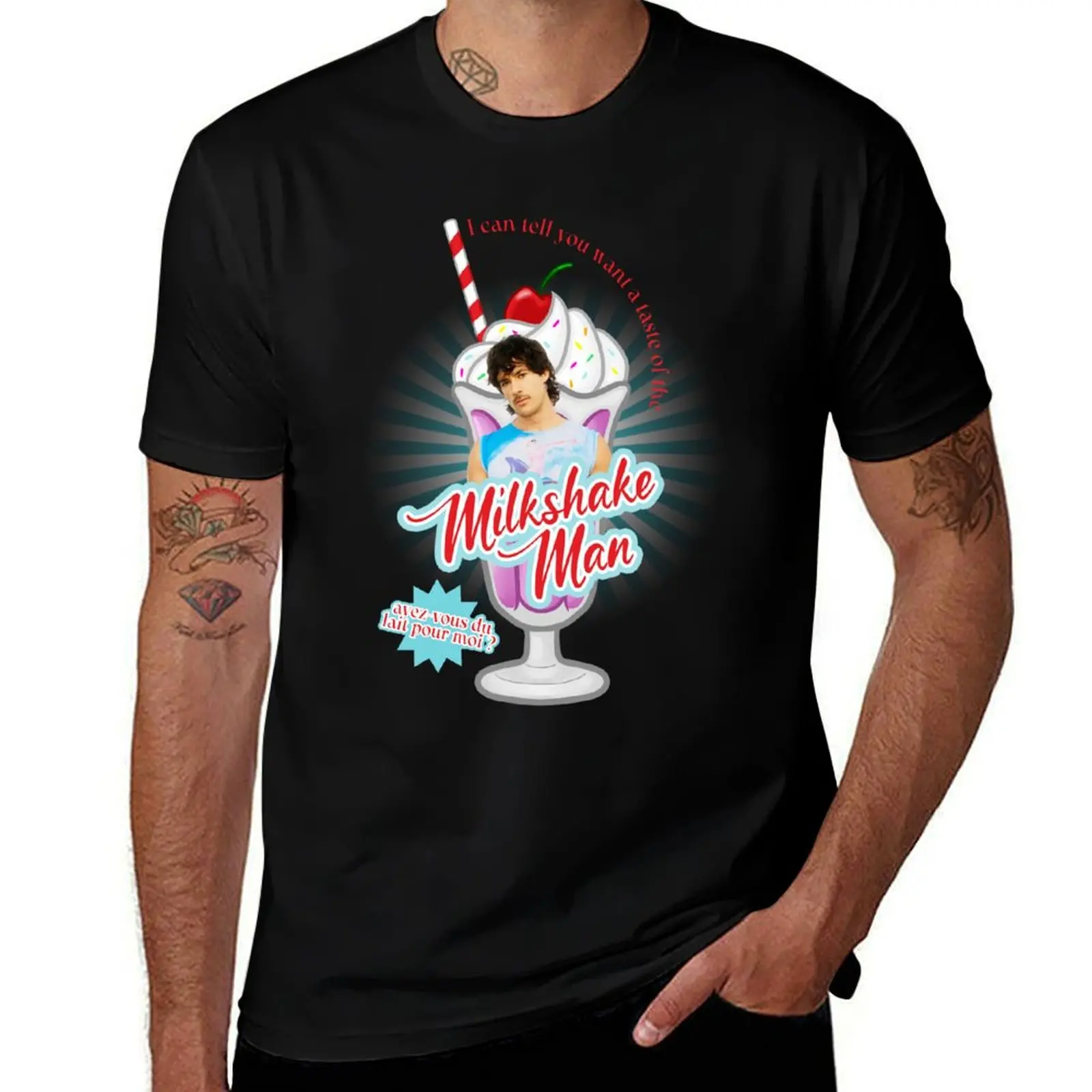 

Milkshake Man - Eurovision 2025 - Australia T-Shirt anime shirt vintage t shirts topping customs shirts graphic tee men