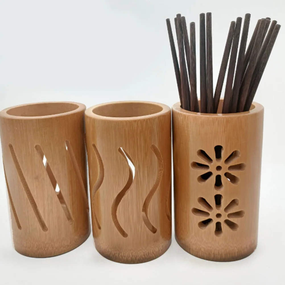

Bamboo Chopstick Holder Kitchen Utensil ganizer Pen Stationery Storage Container Silverware Spoon Fork Holder