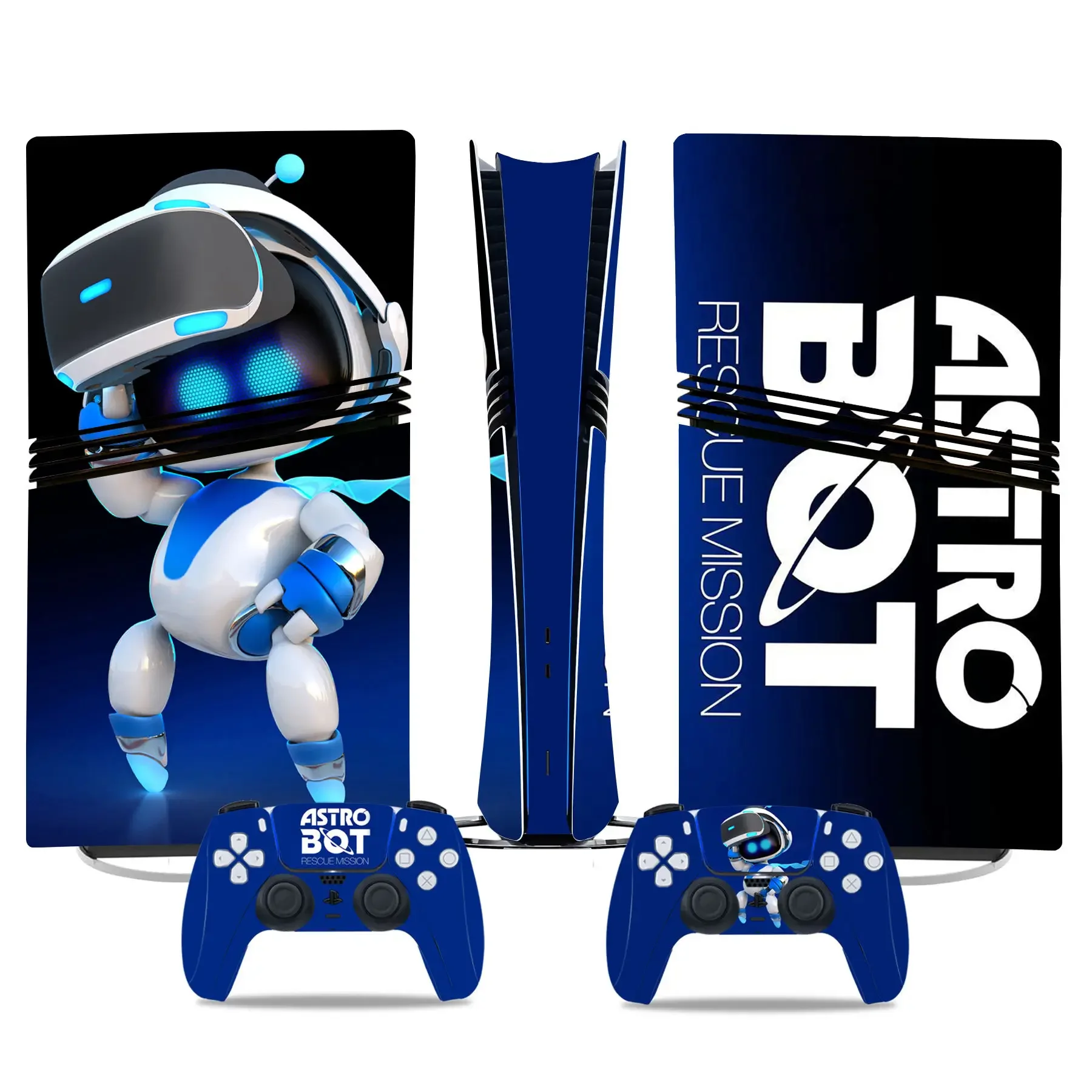 Astro Bot Customized PS5 pro digital Vinyl Skins Stickers PS5 pro digital Controller Console skin stickers