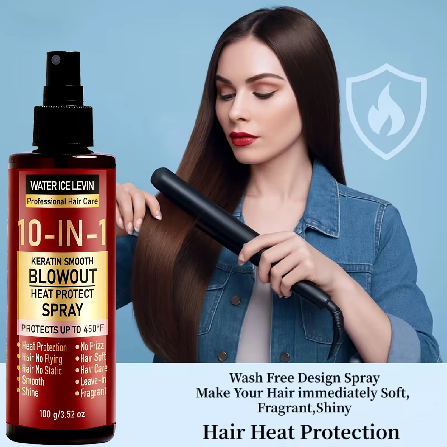 10 in 1 히트 프로텍트 스프레이 케라틴 콜라겐 히 - Hair Care Heat Protectant 리뷰 및 가격