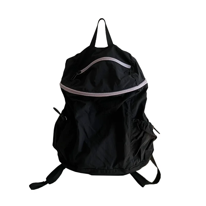 Nylon Cloth Backpack for Women Korea 2024 Harajuku Style Casual Student School Preppy Bag Lightweight Large Capacity Backpack