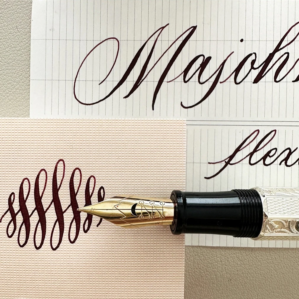 New MAJOHN P139 P138 P136 Classic Flex Nib Fountain Pen  Flexes Nib Pen Softness Flexare Business Modification Writing Pen ES ER