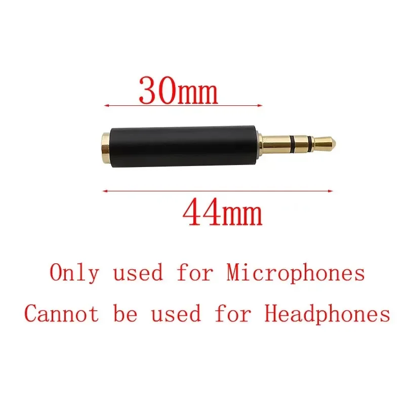 5/10PCS 3.5mm 4 Pole Female To 3 Pole Male Plug Stereo Socket Audio Adapter 1/8 TRRS to TRS Jack Converter Microphone Connector