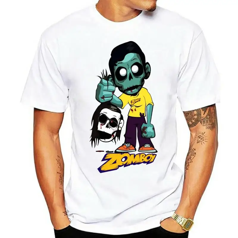 Bass Dubstep Zomboy Mens High quality Printing T Shirt White Tee