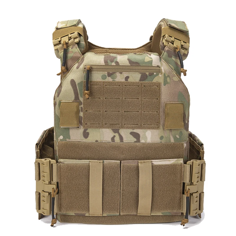 Imagem -03 - Tactical Body Armor para a Caça Plate Carrier Colete Tático ao ar Livre Proteção Laser Ajustável Molle Sistema 1