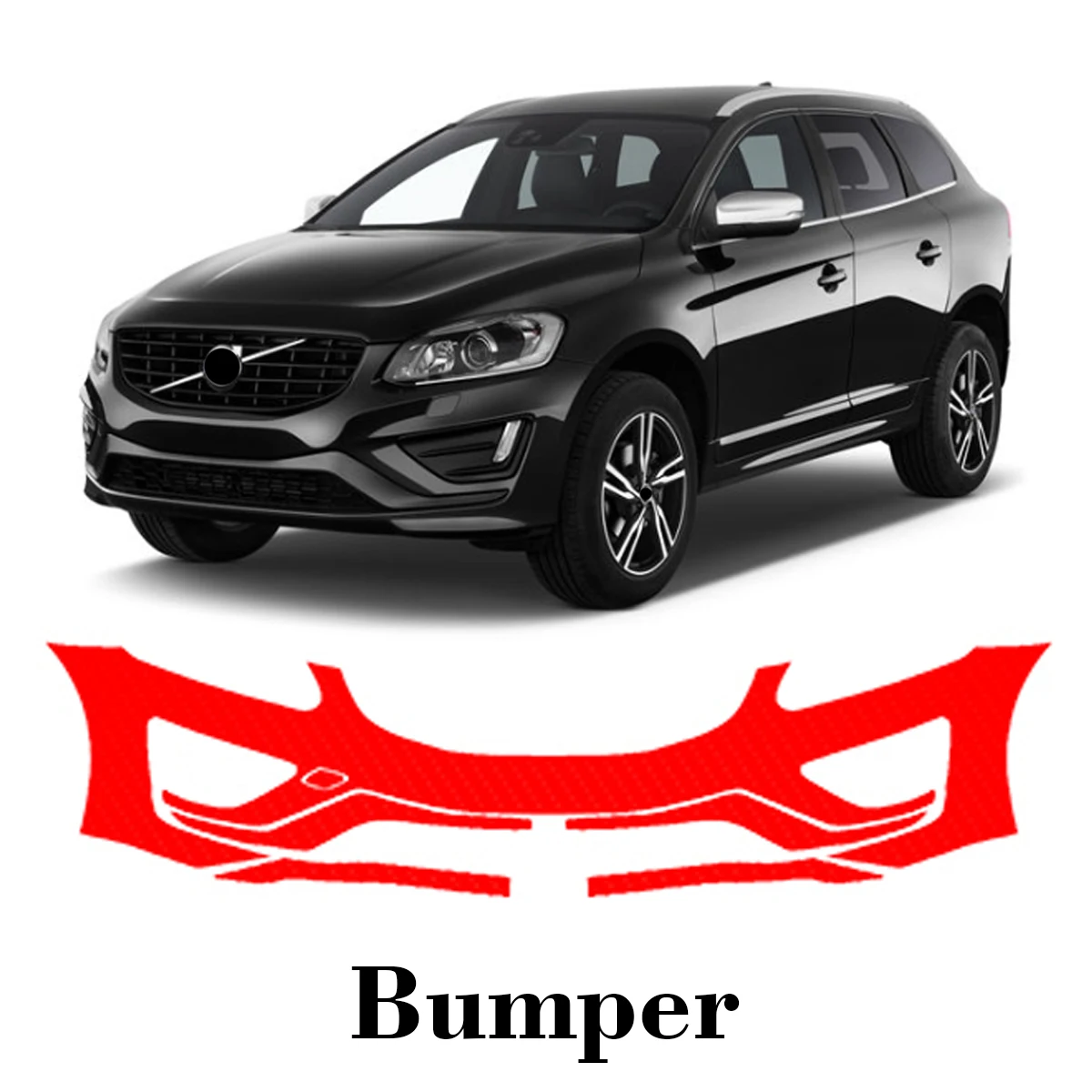 

Car Precut Paint Protection Film Front Bumper Anti-scratch Exterior TPU PPF For Volvo XC60 R-Design 14-2017