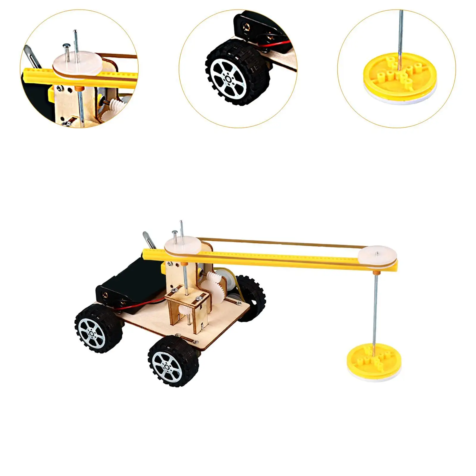 Hand Crafts DIY Science Experiment Model Kit School Project Car Cleaning Floor