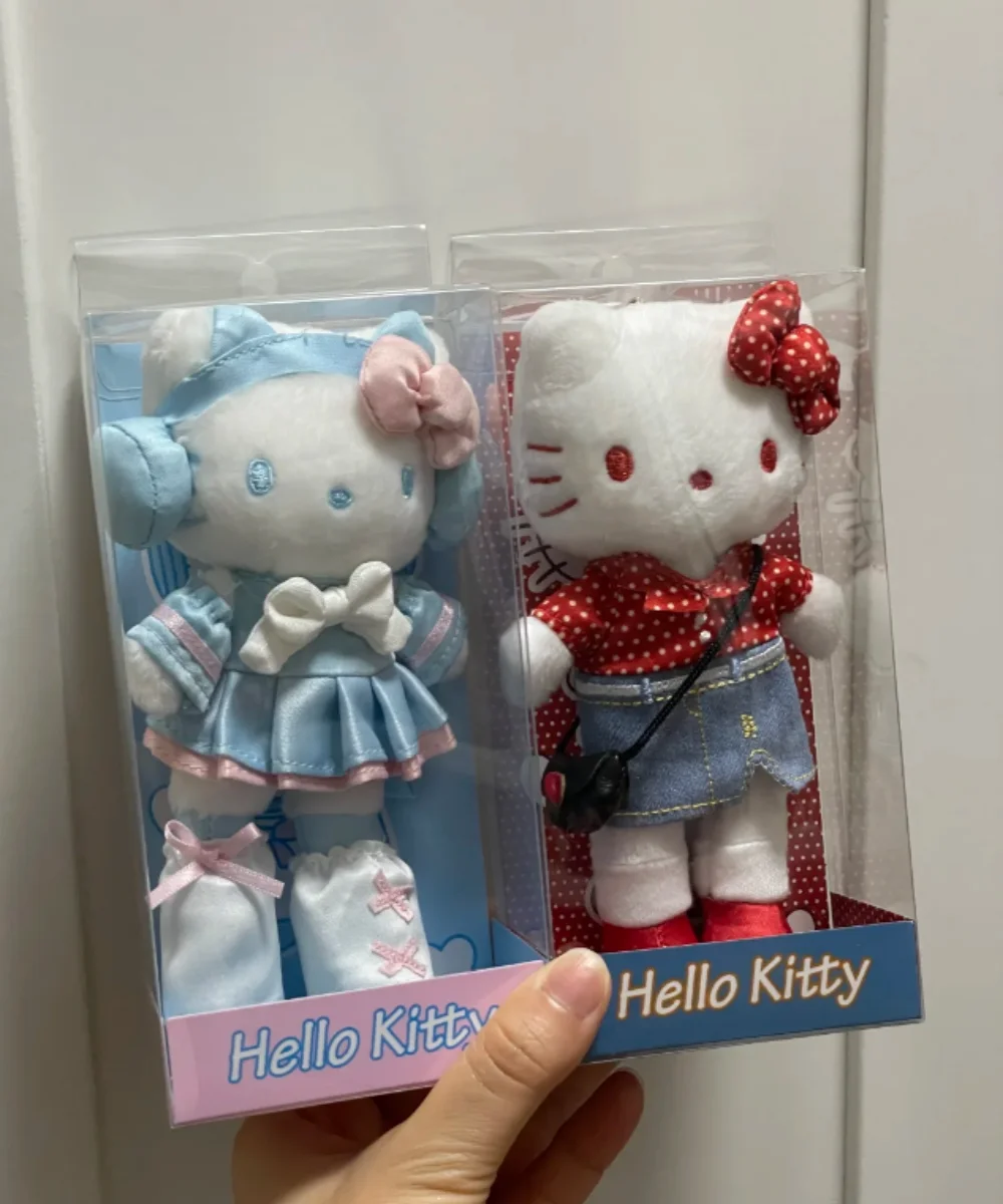 ハローキティの長い脚のぬいぐるみキーホルダー、アニメおもちゃ人形ペンダント、バッグ、バックパック、キーリングチャームアクセサリーギフト