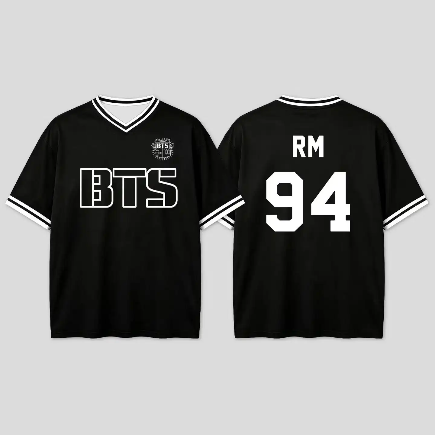 Summer New Kpop Group Member Number Print Football Jersey T-shirt Men Women Summer Sports T-shirt Breathable Quick Drying Top
