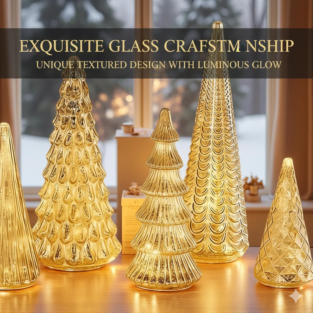 

5 шт. золотые светодиодные елочные огни с 3D принтом настольная фигурка праздничный декор набор для домашней вечеринки каминный рождественский подарок
