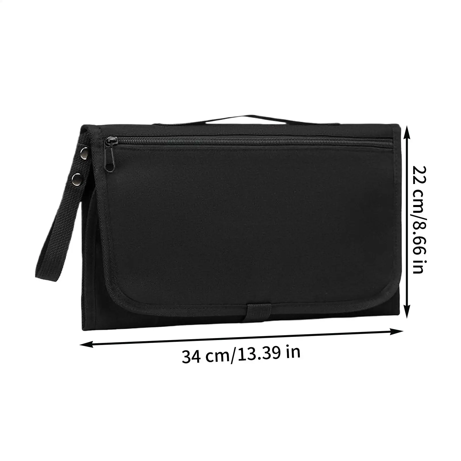 محفظة حفاضات للأم ذات سعة كبيرة وحقيبة حفاضات أطفال مقاومة للماء مع وسادة تغيير الحفاضات للاستخدام اليومي والسفر على الشاطئ والرحلات القصيرة للعائلة