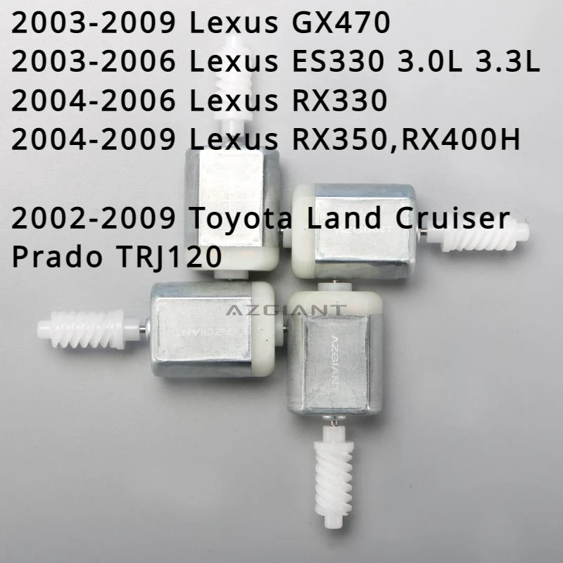 69040-02120 Front L R Door Lock Motor for Lexus GX470, ES330 3.0L 3.3L, RX330, RX350, RX400H, Toyota Land Cruiser Prado TRJ120